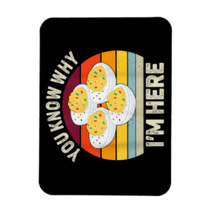 Funny Erntedank Deviled Eggs Sie wissen, warum ich Magnet