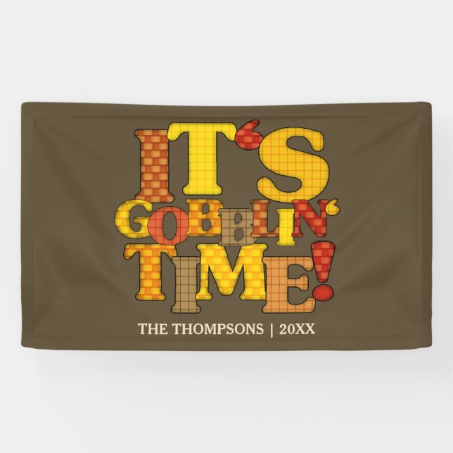 Funny Erntedank Dinner Banner (Horizontal)