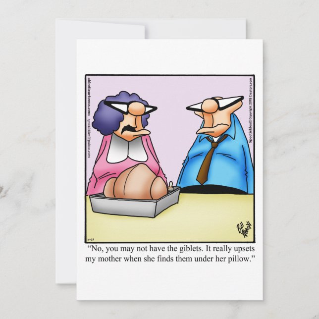 Funny Erntedank Dinner Einladung (Vorderseite)