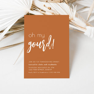 Funny Erntedank Dinner Party Einladung