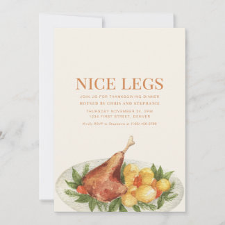 Funny Erntedank Dinner Party Einladung