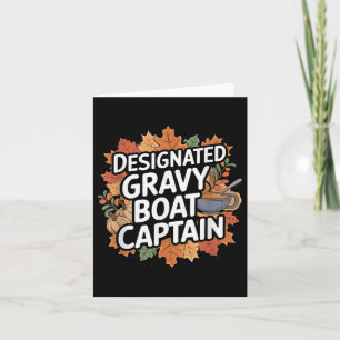 Funny Erntedank Food - Kapitän des Gravy Boats Karte