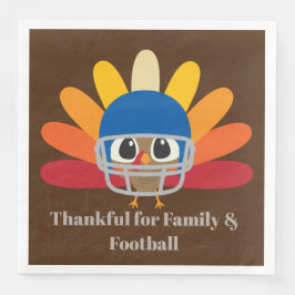Funny Erntedank Football Trukey Party Serviette