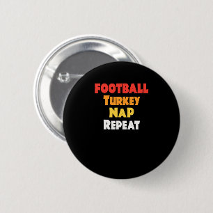 Funny Erntedank Football Türkei Nickerchen Wieder Button