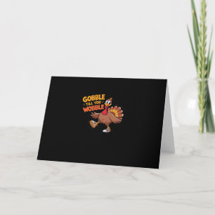 Funny Erntedank - Gobble bis zum Wobelstuhl Karte