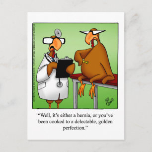 Funny Erntedank "Golden Perfection" Postkarte