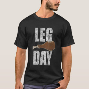 Funny Erntedank Leg Day Turkey Gym Workout T-Shirt