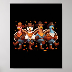Funny Erntedank Line Tanz Matching Family Grou Poster
