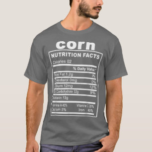 Funny Erntedank Mais Ernährung Fakten Matching T-Shirt