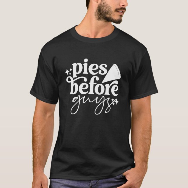 Funny Erntedank "Pies Before Typ" T-Shirt (Vorderseite)