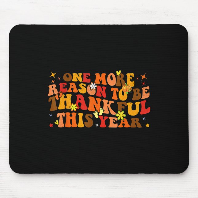 Funny Erntedank Schwangerschaft Ankündigung Fall B Mousepad (Vorne)