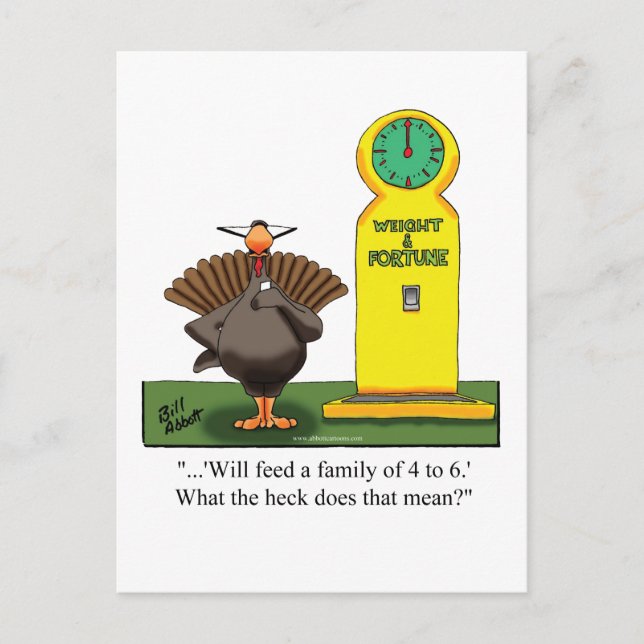 Funny Erntedank Spaß Postcard Postkarte (Vorderseite)