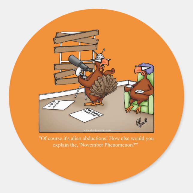 Funny Erntedank Spaß Stickers (Vorderseite)