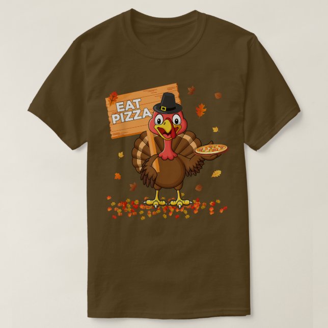Funny Erntedank Truthahn Bekleidung Frauen essen P T-Shirt (Design vorne)