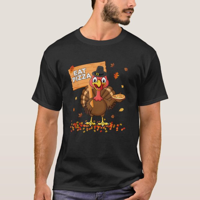 Funny Erntedank Truthahn Bekleidung Frauen essen P T-Shirt (Vorderseite)