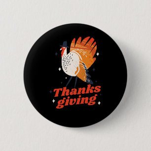 Funny Erntedank Türkei Abendessen Button