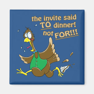 Funny Erntedank Türkei Abendessen Magnet