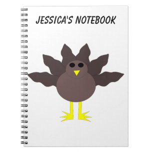 Funny Erntedank Türkei Anpassbare Notebook-PCs Notizblock