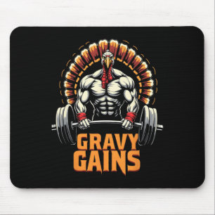 Funny Erntedank Türkei Gravy Gains Motivation G Mousepad