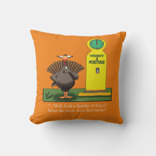 Funny Erntedank Türkei Spaß Pillow Kissen