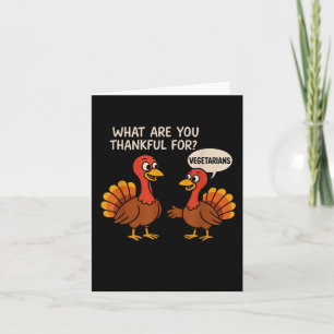 Funny Erntedank Türkei Vegetarian Funny Joke Me Karte