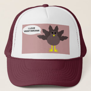 Funny Erntedank Türkei Vegetarians Hat Truckerkappe