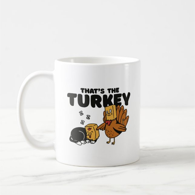 FUNNY ERNTEDANK TÜRKEY CAT, DAS IST DIE TÜRKEI KAFFEETASSE (Links)
