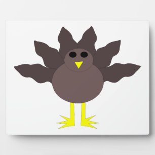 Funny Erntedank Turkey Plaque Fotoplatte
