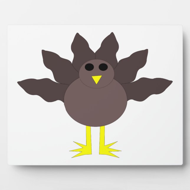 Funny Erntedank Turkey Plaque Fotoplatte (Vorderseite)