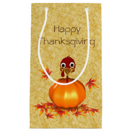 Funny Erntedank Turkey Pumpkin Kleine Geschenktasc Kleine Geschenktüte