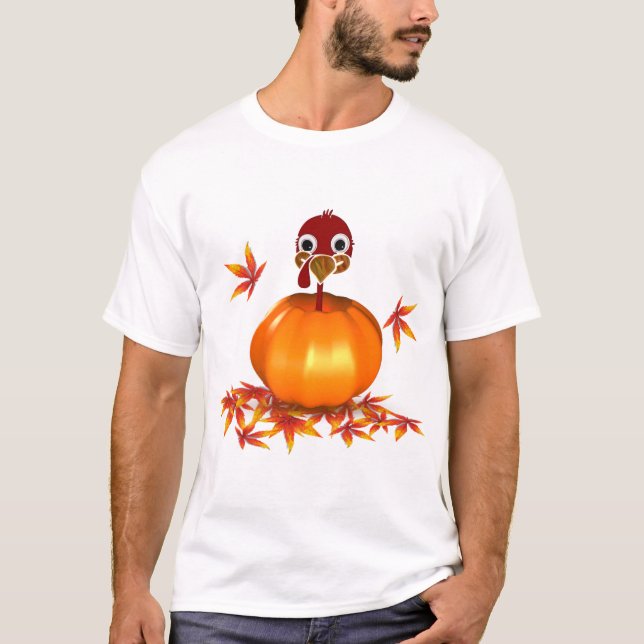 Funny Erntedank Turkey - Pumpkin - T - Shirt (Vorderseite)