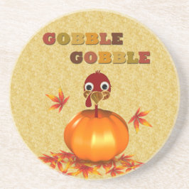 Funny Erntedank Turkey - Pumpkin - Untersetzer