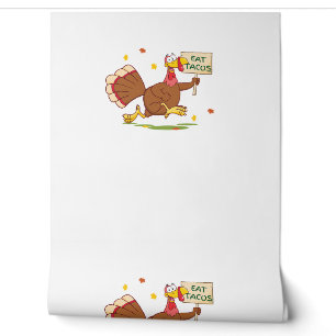Funny Erntedank Turkey sagt EAT TACOS Thanksgiv Tapete