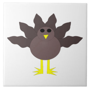 Funny Erntedank Turkey Tile Fliese