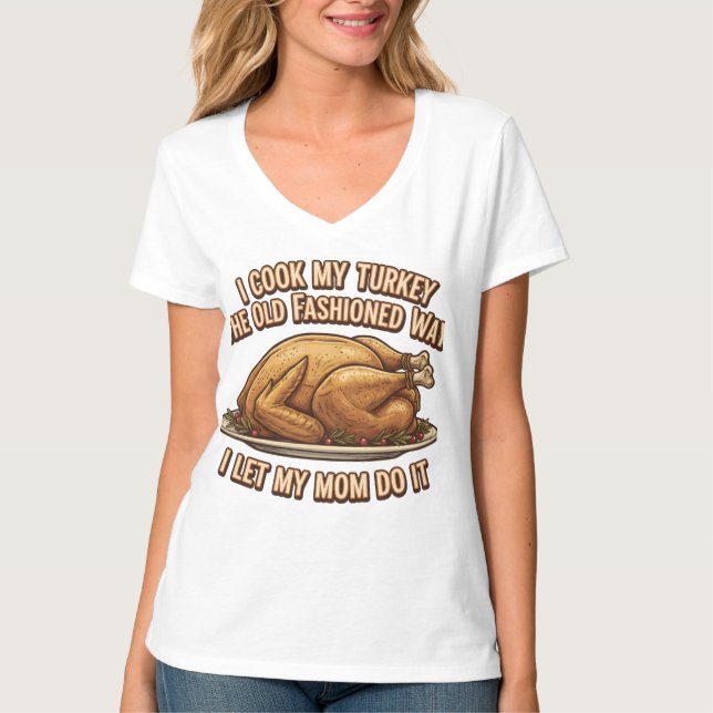 Funny Erntedank Zitat Ich koche meine Türkei T-Shirt (Vorderseite)