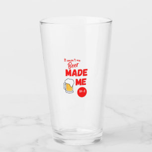 Funny Es war nicht ich Bier Glas
