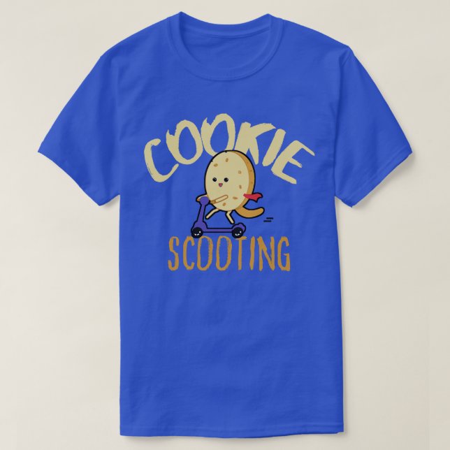 Funny EScooter Niedlich Kawaii Cookie Driving Scoo T-Shirt (Design vorne)