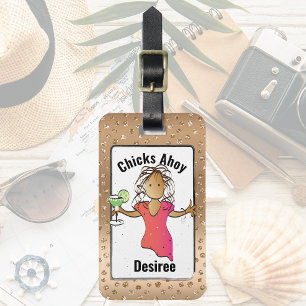 Funny Ethnic Glamour für ihre Suitcase-Adresse Gepäckanhänger