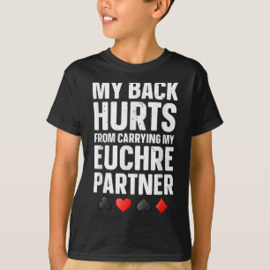 Funny Euchre Kunst für Männer Frauen Euchre Partne T-Shirt