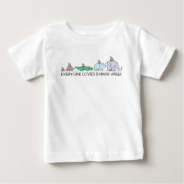 Funny Everywhere Lieben Shark Week Baby Bodysuit T-shirt