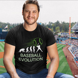 Funny Evolution Baseball T - Shirt