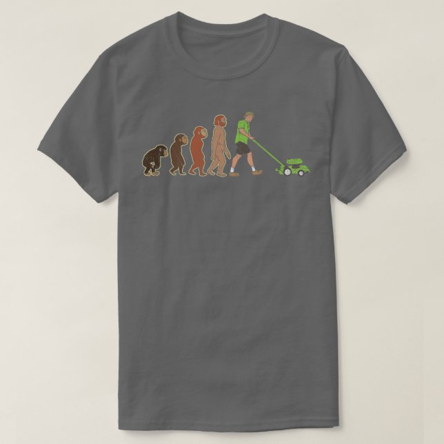 Funny Evolution eines Gärtners T-Shirt (Design vorne)