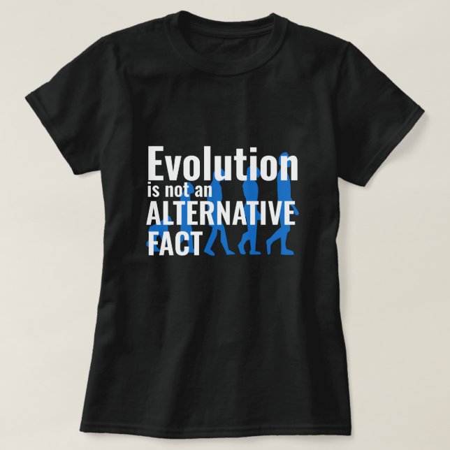 Funny "Evolution ist keine Alternative" T-Shirt (Design vorne)