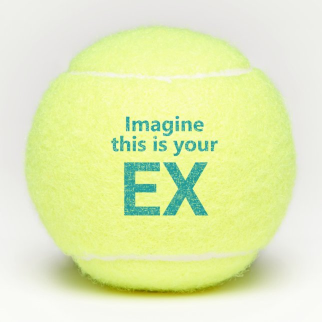 Funny Ex-Husband Tennisbälle (Vorderseite)