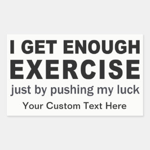 Funny Exercice autocollants personnalisés