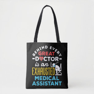 Funny Exhausted Medical Assistant CMA Tasche
