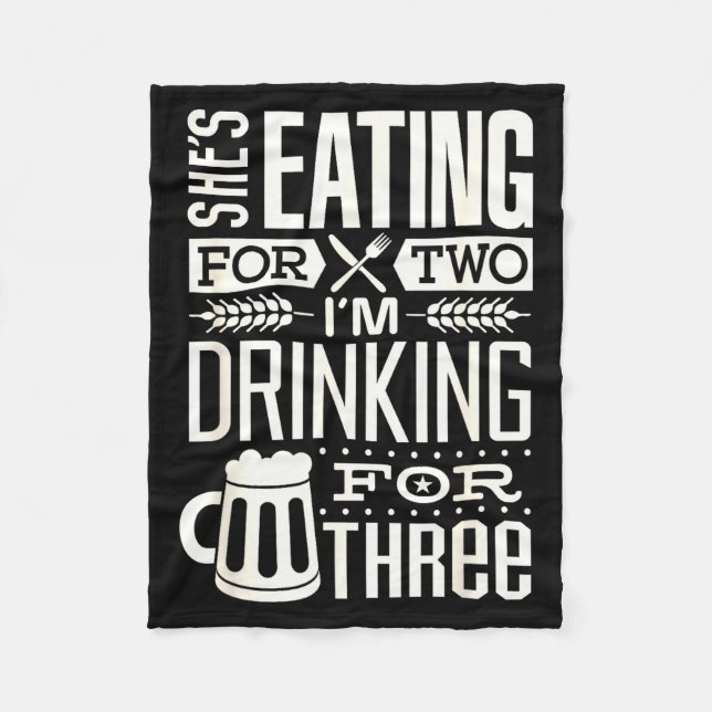 Funny Expecting Dad Shirt For Pregnancy New Dad Fa Fleecedecke (Vorderseite)