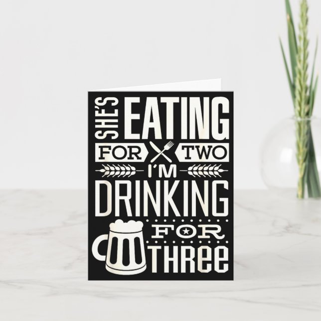 Funny Expecting Dad Shirt For Pregnancy New Dad Fa Karte (Vorderseite)