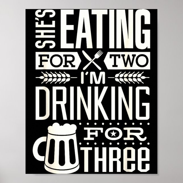 Funny Expecting Dad Shirt For Pregnancy New Dad Fa Poster (Vorne)