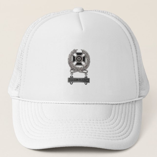 Funny Expert Wheelbarrow Medal Trucker Hat Truckerkappe (Vorderseite)